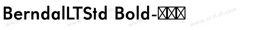 BerndalLTStd Bold字体转换